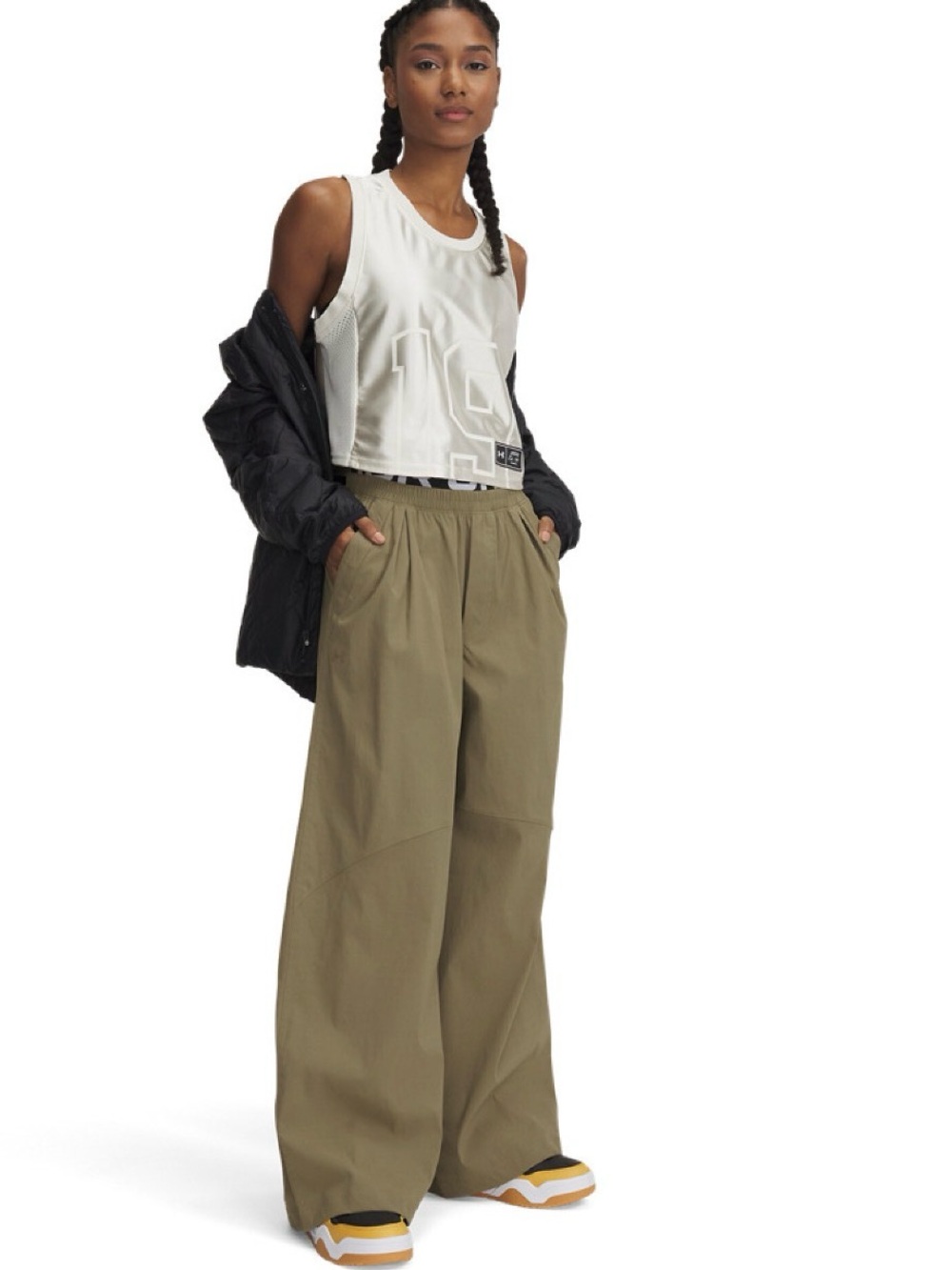 NWT Under Armour Unstoppable Woven Parachute Pants Bayou S